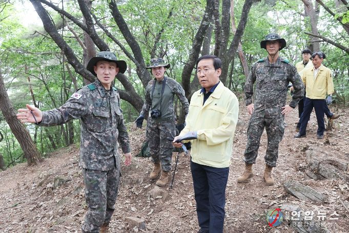 단양군수 격려 모습