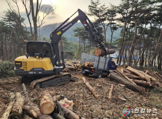 방제사업 작업 현장