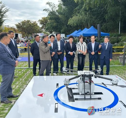 김제시, 드론배송 실증 시연회 성황리 개최