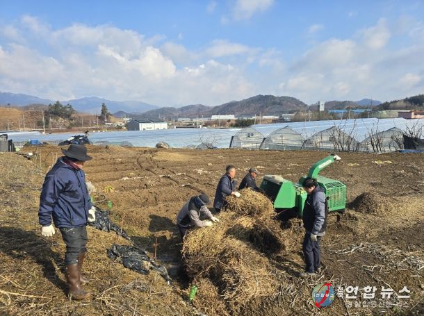 진안군, 하반기 영농부산물 파쇄 지원 접수