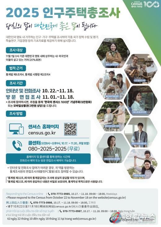 2025 인구주택총조사 안내문