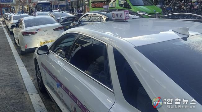 서산시 관내 택시 모습