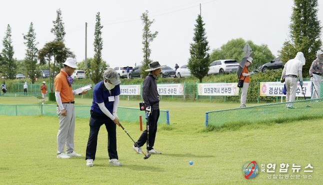 지난해 8월 17일부터 18일까지 서산파크골프장에서 열린 2024 국제 크루즈 민항 취항기념 서산시장배 전국 파크골프대회