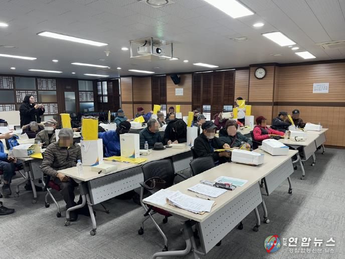 의정부시, 2025년 폐지수집 어르신 동절기 안전지원 교육 실시