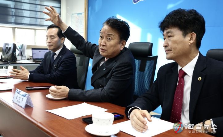 진천군청 기자실 방문