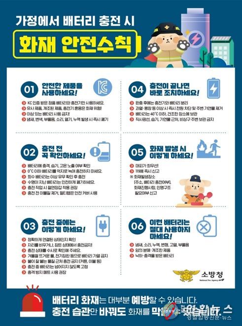 리튬이온 배터리 화재안전수칙