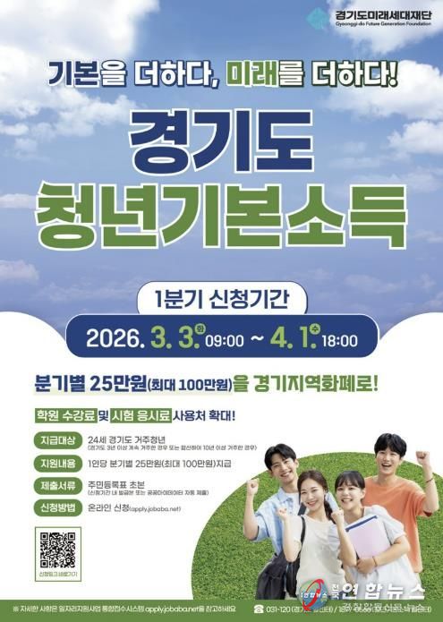 경기도 청년기본소득 포스터