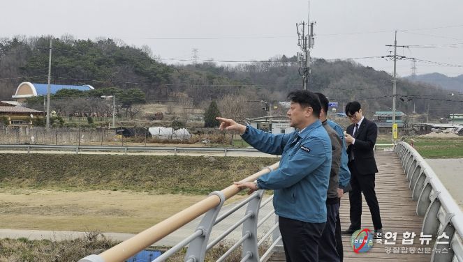 김택중 부군수 하천·계곡 현장 점검 모습