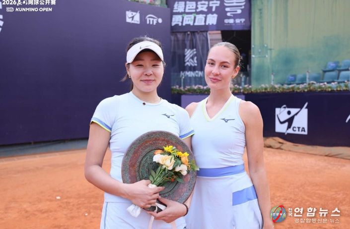 의정부시청 직장운동경기부 테니스팀 신지호 선수, ITF 안닝 국제 투어 여자 복식 준우승